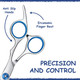 Dog Grooming Scissors Set Of 2-7 Inch Heavy Duty Titanium Stainless Steel Pet Grooming Scissors Thinning Shears For Dogs And Cats, Safety Round Tips