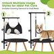 Dog Grooming Table Arm With Hammock - 35 Height Adjustable Dog Grooming Arm With Clamp, Hammock, And No-Sit Haunch Holders - Ideal For Small & Medium Pets