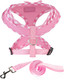 d Soft Mesh Dog Harness, Super Breathable Lightweight Pet Harnesses For Puppy Dogs Outdoor Walking, Pink Dog Harness And Dog Leash Set Packing -Medium