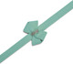 Susan Lanci Designs Premium Ultrasuede Pet Leash With Nouveau Bow, Tiffi Blue, 6 Ft