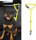 Dog Cat Safety Seat Belt Strap Car Headrest Restraint Adjustable Nylon Fabric Dog Restraints Vehicle Seatbelts Harness (Yellow Elastic Bungee)