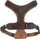 Dog Harness Handmade From Full Grain Leather - Easy And Comfortable Walking, Adjustable, Safe For Your Pet, Prevents Escapes, Heavy Duty Metal - Medium To Large Dog Breeds - Bourbon Brown