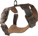 Dog Harness Handmade From Full Grain Leather - Easy And Comfortable Walking, Adjustable, Safe For Your Pet, Prevents Escapes, Heavy Duty Metal - Medium To Large Dog Breeds - Bourbon Brown