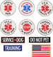 10 Pieces (Pvc) Service Dog Patches With Hook And Loop, For Emotional Support Dog Vest, Service Dog Vest, And Service Dog Harness 10 Pieces (Pvc) Service Dog Patches With Hook And Loop, For Emotional Support Dog Vest, Service Dog Vest, And Service Dog Harness