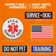 10 Pieces (Pvc) Service Dog Patches With Hook And Loop, For Emotional Support Dog Vest, Service Dog Vest, And Service Dog Harness 10 Pieces (Pvc) Service Dog Patches With Hook And Loop, For Emotional Support Dog Vest, Service Dog Vest, And Service Dog Harness
