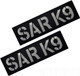 2Pc Reflective Patches Sar K9 Dog Vest Patches Removable Patches With Hook Backing For Animal Vest Harnesses, Collars, Leashes (Black And White) (Color-Reflective)