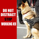 2Pc Reflective Patches Working K9 Dog Vest Patches Removable Patches With Hook Backing For Animal Vest Harnesses, Collars, Leashes (Black And White)
