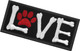 Therapy Dog Service Dog Paw Love Dog Lover Patch Embroidered Vest/Harnesses Badge Fastener Hook & Loop Emblem Therapy Dog Service Dog Paw Love Dog Lover Patch Embroidered Vest/Harnesses Badge Fastener Hook & Loop Emblem