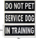 Service Dog In Training Do Not Pet Emotional Support Vest / Harnesses Morale Tactical Patch Embroidered Badge Fastener Hook & Loop Emblem, 2 X 6 Inch, 5 Pcs Service Dog In Training Do Not Pet Emotional Support Vest / Harnesses Morale Tactical Patch Embroidered Badge Fastener Hook & Loop Emblem, 2 X 6 Inch, 5 Pcs