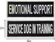 Service Dog In Training Do Not Pet Emotional Support Vest / Harnesses Morale Tactical Patch Embroidered Badge Fastener Hook & Loop Emblem, 2 X 6 Inch, 5 Pcs Service Dog In Training Do Not Pet Emotional Support Vest / Harnesses Morale Tactical Patch Embroidered Badge Fastener Hook & Loop Emblem, 2 X 6 Inch, 5 Pcs