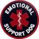 Service Dog Ems Emotional Support Dog Morale Tactical Patch Embroidered Badge Fastener Hook & Loop Emblem Service Dog Ems Emotional Support Dog Morale Tactical Patch Embroidered Badge Fastener Hook & Loop Emblem