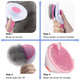Self-Cleaning Brush For Dogs And Cats, Grooming Brushes For Long Short Haired Dogs Cats, Comb Sensitive Skin, Pets Deshedding Brush, Pink And White - [Taiqiang]