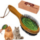 Takavu Two-Sided Dog Cat Grooming Brush, Multi-Purpose Pet Brush For Removing Loose Hair Dirt And Promoting Healthy Coat, De-Shedding Pet Supplies Comb, Detangler Brush For Pets