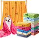 Tatuo 12 Pcs Dog Grooming Towels 28 X 55 Inch Microfiber Drying Pet Bath Towels Dog Absorbent Towel Quick Drying Puppy Bathing Supplies For Small Medium Large Dog Puppy Cat(Vivid Colors, Paw, Bone)