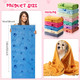 Tatuo 12 Pcs Dog Grooming Towels 28 X 55 Inch Microfiber Drying Pet Bath Towels Dog Absorbent Towel Quick Drying Puppy Bathing Supplies For Small Medium Large Dog Puppy Cat(Vivid Colors, Paw, Bone)