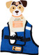 Cobalt Blue With Black Trim Harness Vest Medium