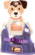 Reflector Accent Harness Small Dogs 4-5Lbs. (Lavender With Pink Buckle)