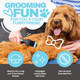 Doodle Brush For Dogs - Dematting Brush For Goldendoodles, Doodle Dog Brush, Doodle Brushes For Grooming - Slicker Brush For Dogs - Dog Brush For Poodles (Single Head)