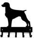 Brittany Spaniel Key Holder & Leash Hanger For Wall - Large 9 Inch Wide With 5 Hooks - Made In Usa
