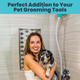 5-Minutepetbath Quick And Gentle Dog Shower Attachment For Shower Head, Portable Pet Wash Station, Dog Washing Kit, Pet Shower Attachment, Dog Shower Head, Shower Hose Attachment, Dog Washing - Green