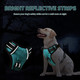 Timos No Pull Dog Harness, Front Clip Dog Vest Harness For Medium Dog, Reflective Adjustable Soft Padded Puppy Harness With 2 Metal Rings 2 Buckles, Easy Control Training Handle, Turquoise, M