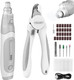 Dog Nail Grinder And Clippers - d 3-Speed Electric Rechargeable Pet Nail Trimmer With Led Light Super Quiet Paws Grooming Kit Painless Grinding Tool For Large Medium Small Dogs & Cats