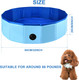 Foldable Dog Pool, Portable Dog Bathtub, Plastic Dog Pool Bathing Tub, Pvc Dog Pet Swimming Pool Indoor Sand Pit Collapsible Ball Pit For Small Dogs Cats Used (32'' X 8')