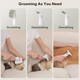 Dog Grooming Vacuum For Shedding - Dog Grooming Kit With 6 Proven Tools For Deshedding Dematting Trimming And Cleaning Vacuum Suction 99% Pet Hair, 3.2L Dust Box, 3 Modes With Low Noise