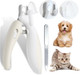 Safe Dog-Cat Nail Clipper And Trimmer With Light And File, Easy To Cut Toenail To Avoid Bloodline, Sharp And Durable Stainless Steel Blade For Dogs, Cats, Birds (Coffee)