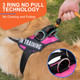 Essential Dog Harness, No Pull Pet Harness With 3 Side Rings For Leash Placement, No Choke, Reflective, Adjustable Pet Vest, Easy On-Off & Improved Control Handle, Training, Walking, Running
