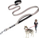 Tspro Hands Dog Leash Adjustable Walking Running Dog Leash With Control Safety Padded Handle And Heavy Duty Clasp For Medium Large Dogs (Gray)