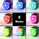 2-Pack Dog Lights For Night Walking, d 8 Modes Rechargeable Dog Collar Lights For Nighttime Clip On, Ip66 Waterproof And Silicon Band Safety Lights For Dog Collars