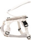 Tug Grab Dog Harness Integrated Traffic Leash Magnetically Attached For Quick Control (Medium/Cream)