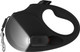 Tug Oval 360° Tangle- Retractable Dog Leash Flashlight Included Integrated Waste Bag Dispenser Pocket (Medium, Black)
