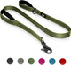 Twoear 6Ft 1In Strong Green Dog Leash With 2 Padded Handles, Traffic Handle Extra Control, Comfortable Soft Dual Handle, Auto Lock Hook, Reflective Walking Lead For Small Medium And Large Dogs