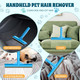 Carpet Rake For Pet Hair Removal, Reusable Cat Dog Hair Remover, 58’’ Adjustable Long Handle Pet Hair Removal Tool, Carpet Rake Scraper, Pet Hair Removal Broom For Rugs, Mats, Couch, Furniture