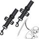 Dog Seat Belt For Car, Pet Harness Safety Belt For Pickups Trucks Adjustable Length Work With Car Existing Belt dom& Security Black - 2 Pack