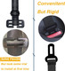Dog Seat Belt For Car, Pet Harness Safety Belt For Pickups Trucks Adjustable Length Work With Car Existing Belt dom& Security Black - 2 Pack