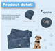 Microfiber Pet Grooming Towel ，Pack Of 2 ， Super Absorbent - Quick Drying Super Soft Pet Towel/Bathing Supplies ，For Dogs, Cats And Other Pets (Large,28X47, Light Gray)