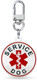 Service Dog Id Tag For Small & Large Dogs - Emotional Support Esa Medical Alert Collar Accessory - Durable Stainless Steel Service Animal Tag - Classic Service Tag In Silver Large