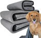 3 Pack ‘Puddle Paws Dog Towels’, 2 Large (51X23 Inch) & 1 Small (23X23 Inch) Luxury 800 Gsm Plush Microfiber Pet Towels For Bath, Shower, Grooming, Swimming, And Travel By Keystone