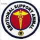 Emotional Support Animal Badge Patches, Service Dog Medical Assistance Embroidered Iron On Patches