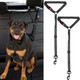 2 Packs Dog Seat Belt Safety Straps Car Headrest Restraint Adjustable Nylon Fabric Dog Safety Leashes