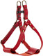 Bonbi Alcon Tochigi Leather Dog Harness For Medium Dogs, Red, Size M, Made In Japan