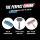 Pet Hair Removal Tool- 3 Pack Pet Lint Roller With Self Cleaning Brush & Multifunctional Cleaning Brush- Reusable Pet Hair Remover For Laundry, Furniture, Car & More- Fur Remover Tool For Dogs & Cats