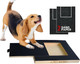 Dog Scratch Pad For Nails (With Treat Box) - Dog Nail Scratch Board - Dog Nail File With Extra Sandpapers.