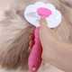 Updated Self Cleaning Slicker Brush, Dog Cat Bunny Pet Grooming Shedding Brush - Easy To Remove Loose Undercoat, Pet Massaging Tool Suitable For Pets With Long Or Short Hair (Pink)
