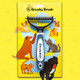 Brushy Brush Pet Grooming Brush For Dogs And Cats, Double-Sided Stainless Steel Deshedding And Dematting Undercoat Rake Tool, Removes Mats, Tangles, And Loose Hair, Wide, 1.0 Count