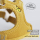 Miru Pochi Harness For Extra Small Dogs Cat With Leash Set Soft Adjustable No Pull Easy Walk No Choke Easy To Put On Kitten Puppy Harness With Padded Vest (Yellow S)