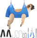 Comfortable Dog Grooming Hammock For Small Dogs And Cats - Nail Clippers/Trimmer Sling - Durable Pet Harness Restraint Bag - Promotes Pet Hygiene And Claw Care - Blue, Size S Comfortable Dog Grooming Hammock For Small Dogs And Cats - Nail Clippers/Trimmer Sling - Durable Pet Harness Restraint Bag - Promotes Pet Hygiene And Claw Care - Blue, Size S
